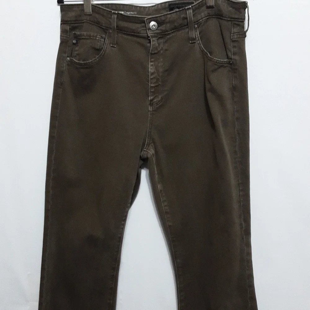 AG Adriano Goldschmied Women's Dark‎ Brown Flare Jeans